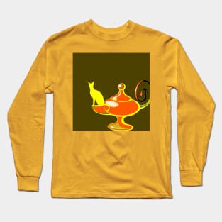 THE CAT AND THE LAMP Long Sleeve T-Shirt